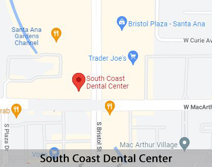Map image for Cosmetic Dental Services in Santa Ana, CA